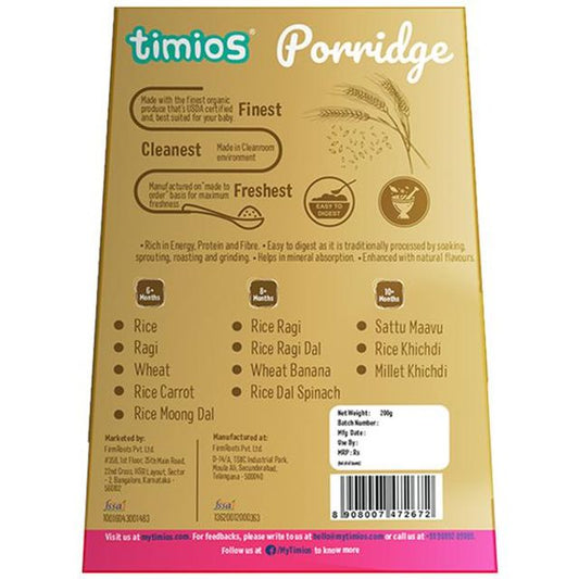 Timios Organic Wheat Porridge