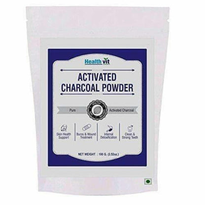 HealthVit Activated Charcoal Powder - 100 g