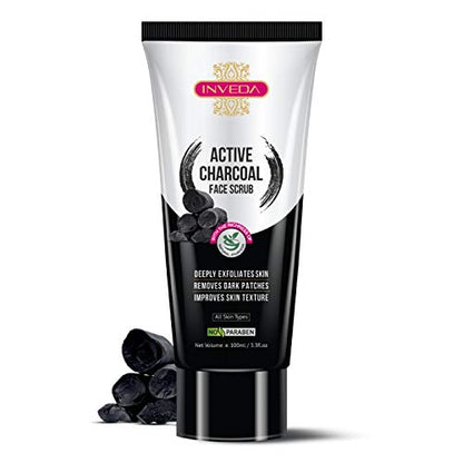 Inveda Active Charcoal Face Scrub For Women