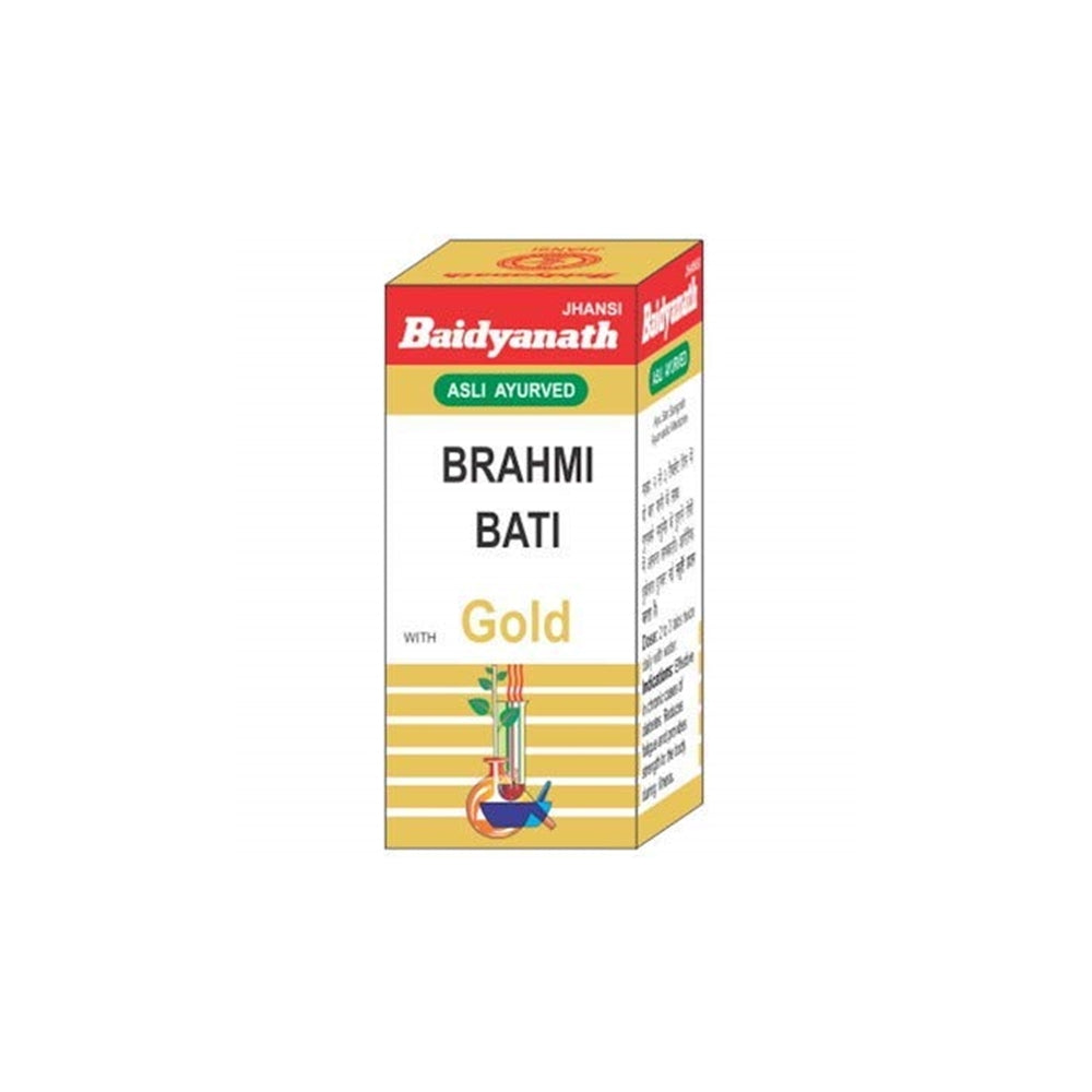 Baidyanath Brahmi Bati with Gold and Pearl 10 Tab - BUDNE