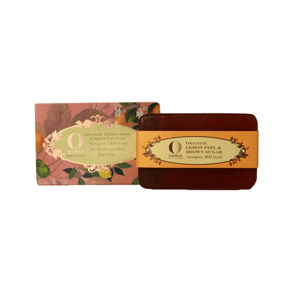 Ohria Ayurveda Orange Lemon And Brown Sugar Bathing Bar