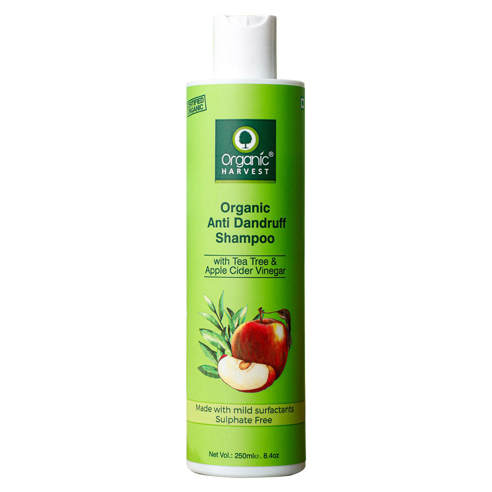 Organic Harvest Organic Anti Dandruff Shampoo With Tea Tree & Apple Cider Vinegar