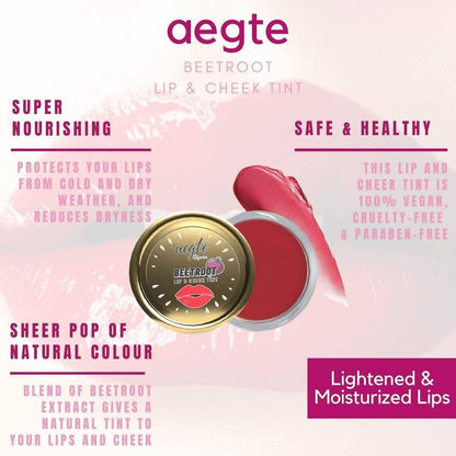 Aegte Organics Beetroot Lip and Cheek Tint Balm
