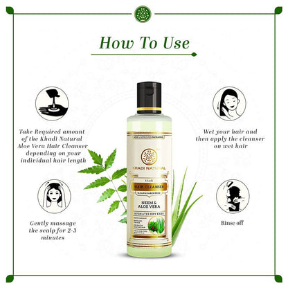 Khadi Natural Neem & Aloe Vera Hair Cleanser