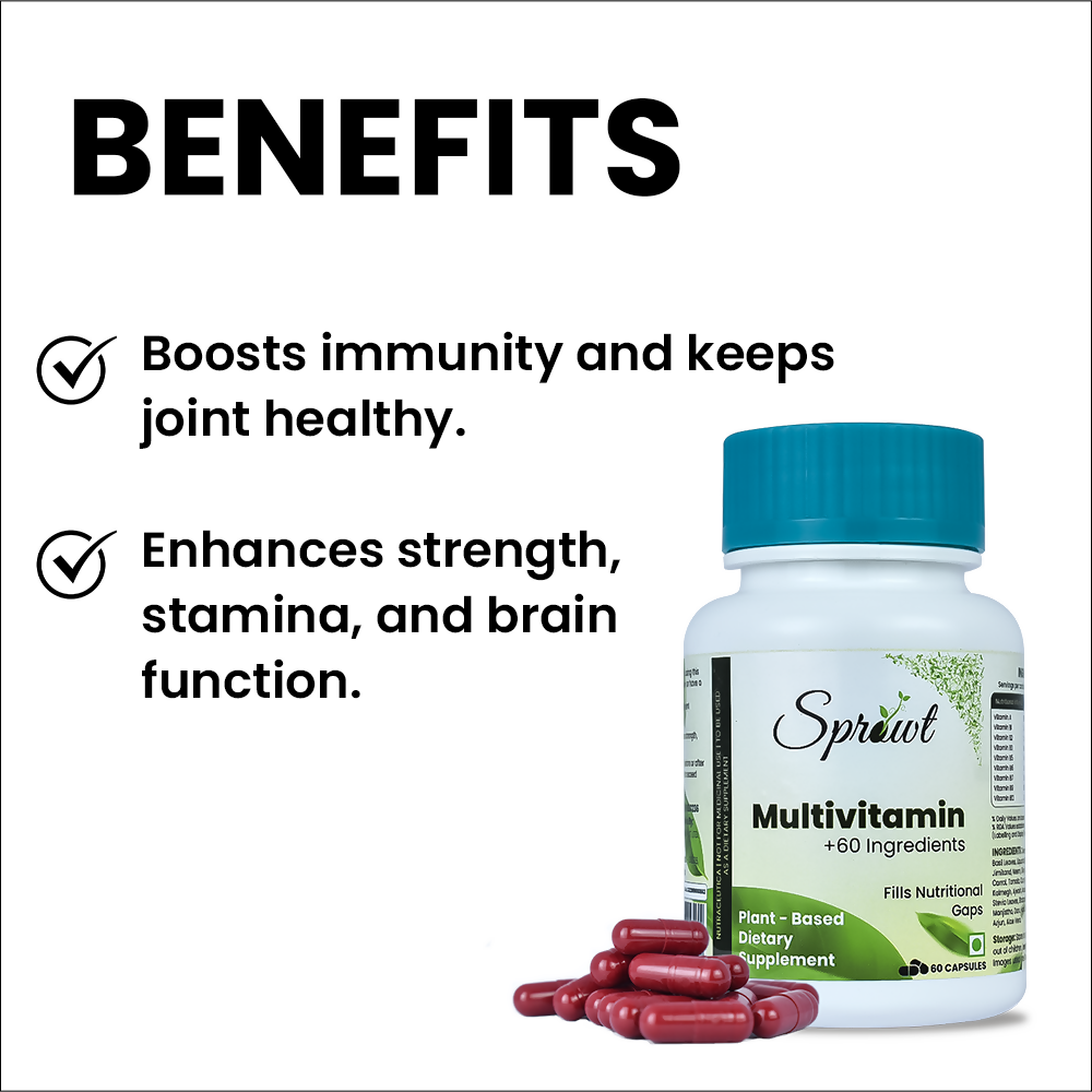 Sprowt Plant Based Multivitamin Capsules