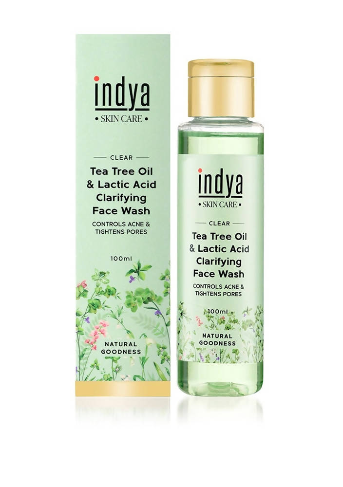 Indya Tea Tree Oil & Lactic Acid Clarifying Face Wash