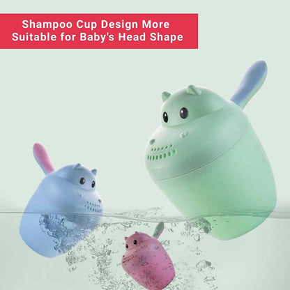 Safe-O-Kid Hair Washing Mug, Baby Shampoo Cup, Baby Shower, Baby Bath Tumbler/Rainer, Pink