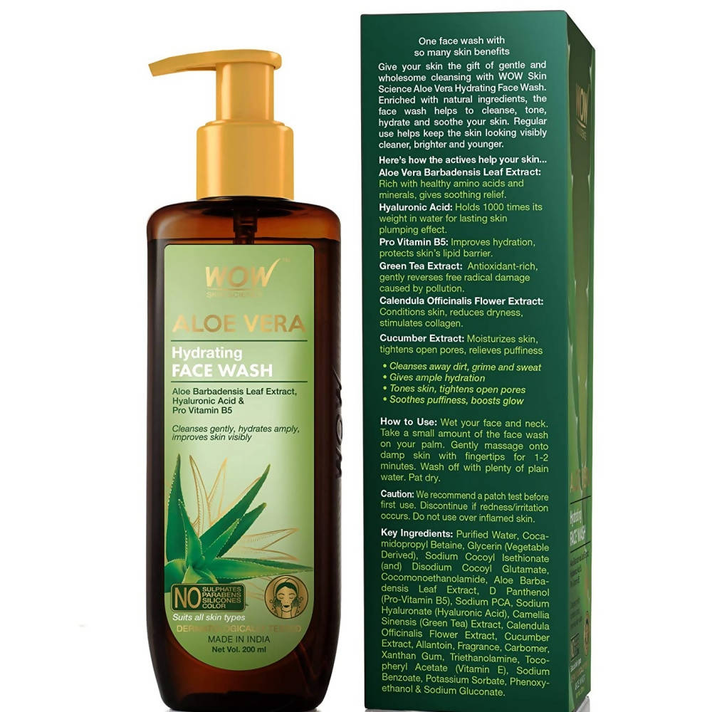 Wow Skin Science Aloe Vera Hydrating Face Wash