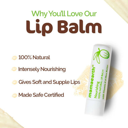 Mamaearth Vitamin E and Shea Butter Natural Lip Balm