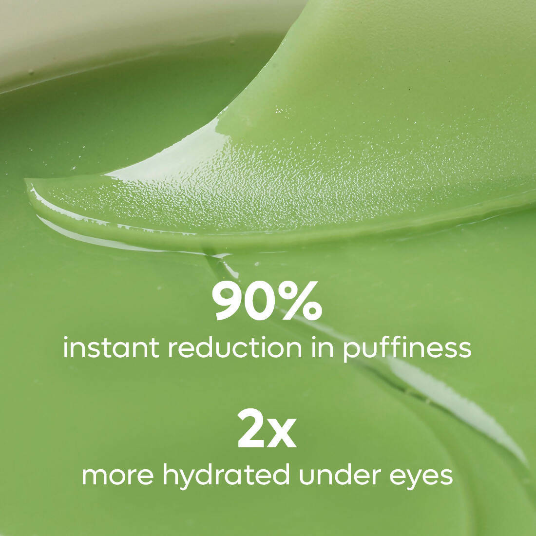 mCaffeine Green Tea Hydrogel Under Eye Patches for Fine Lines