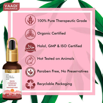 Vaadi Herbals Skin Firming Serum With 2.5% Retinol & Hyaluronic Acid