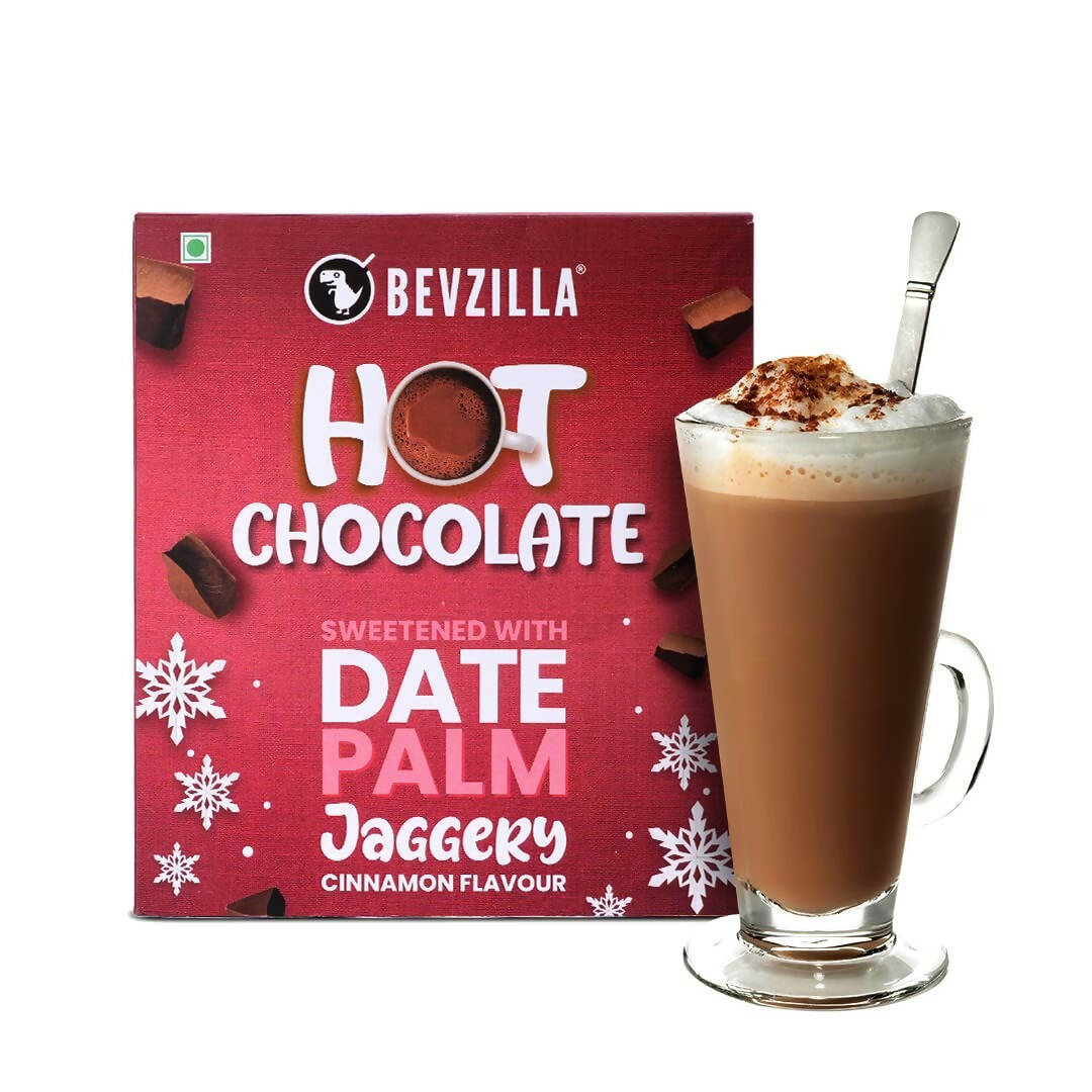 Bevzilla Hot Chocolate Powder (Cinnamon) Drink Powder With Organic Date Palm Jaggery