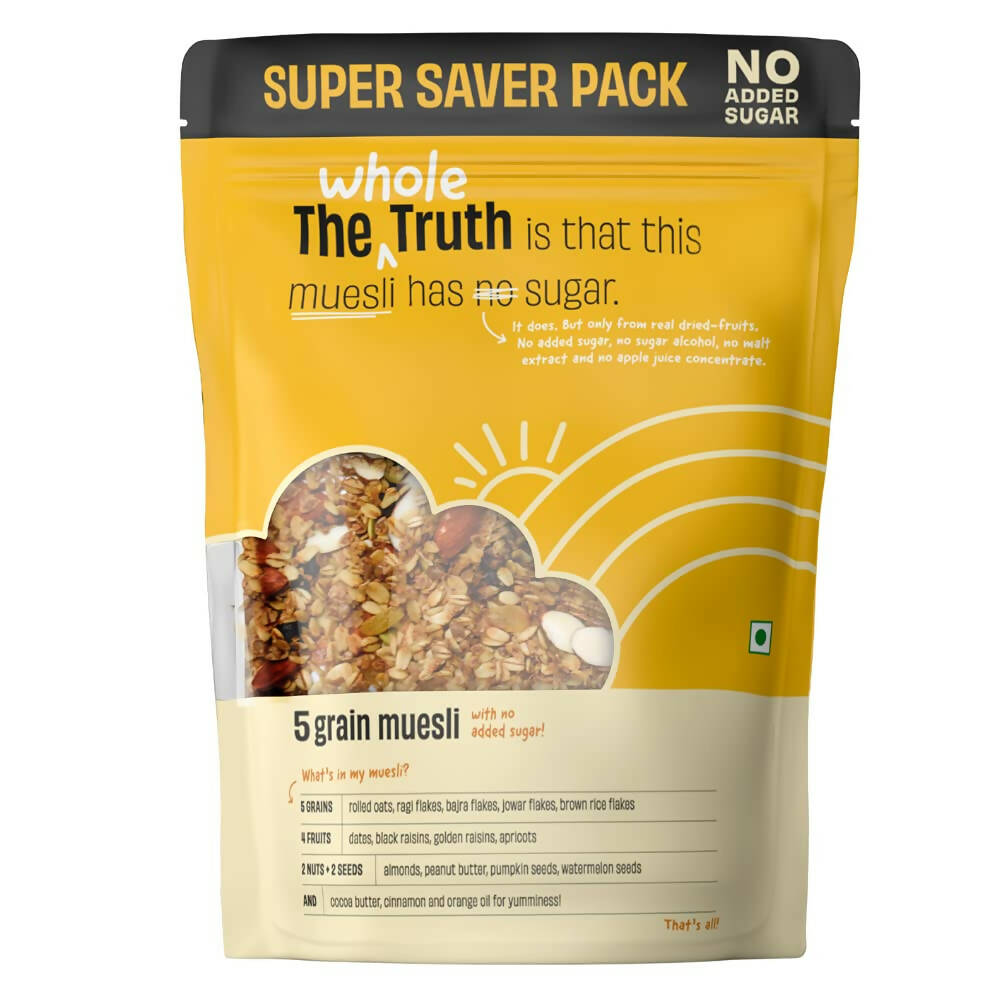 The Whole Truth 5 Grain Muesli (No Added Sugar) - BUDNE