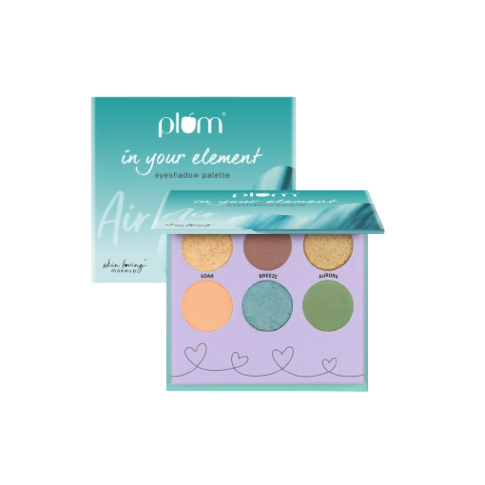 Plum In Your Element Eyeshadow Palette Easy to Blend 6-in-1 Palette 04 Air - BUDNE