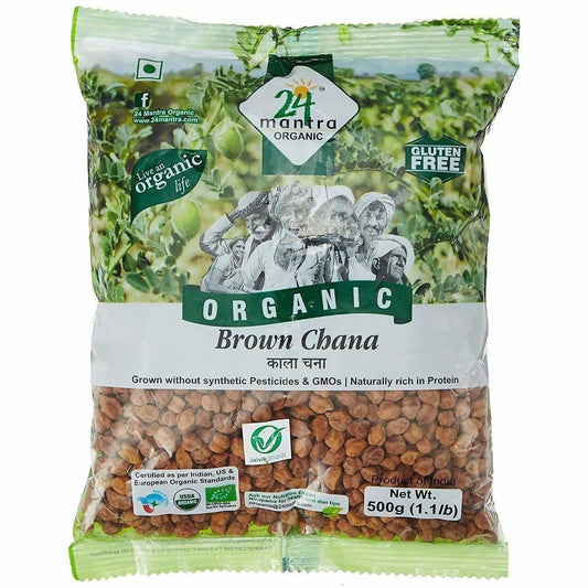 24 Mantra Organic Brown Chana - 500GM
