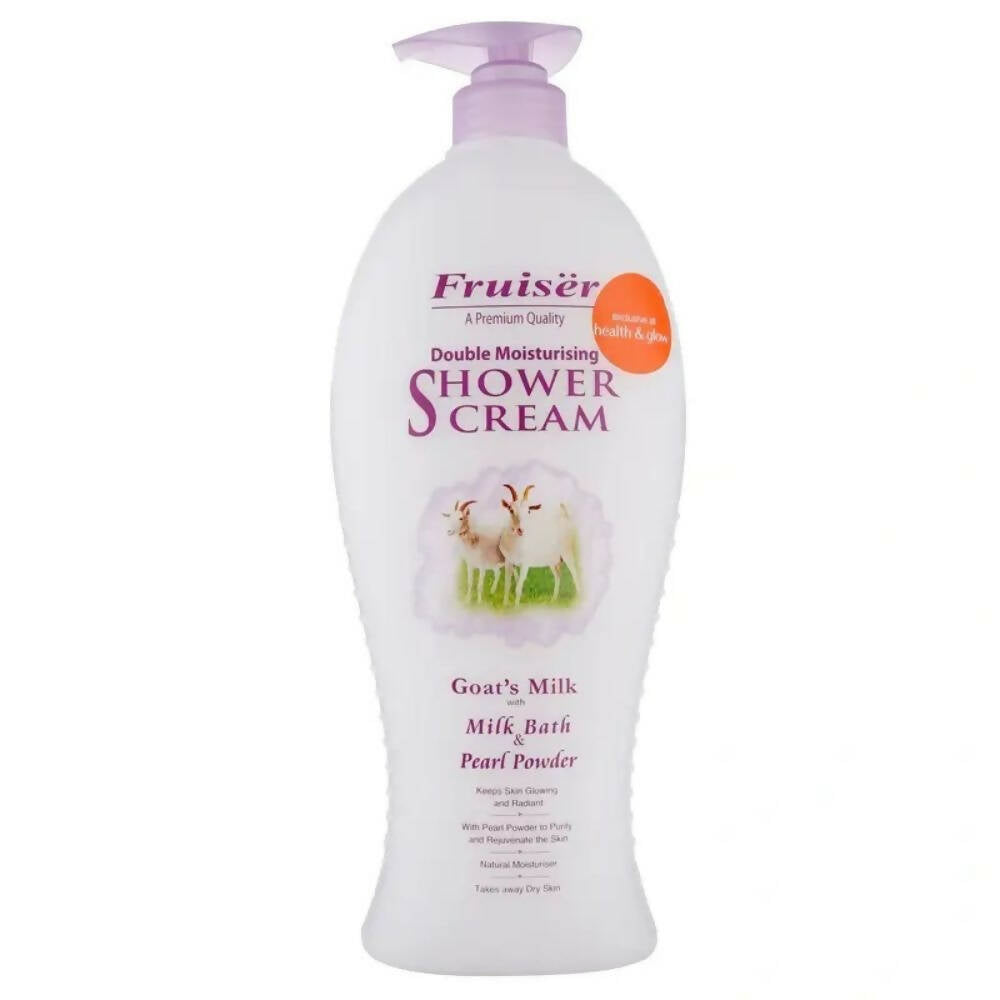 Fruiser Double Moisturizing Shower Cream Goat's Milk With Pearl Powder - BUDNE