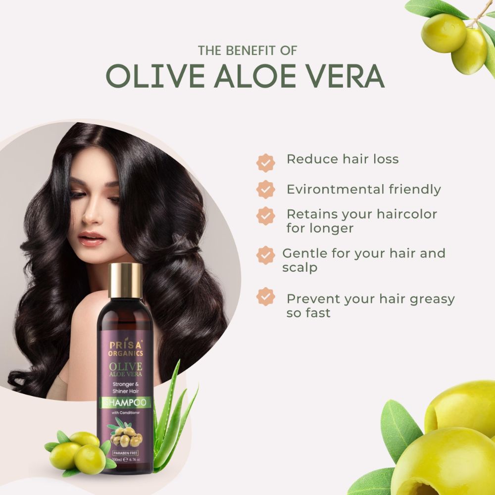 Prisa Organics Olive Aloe Vera Shampoo