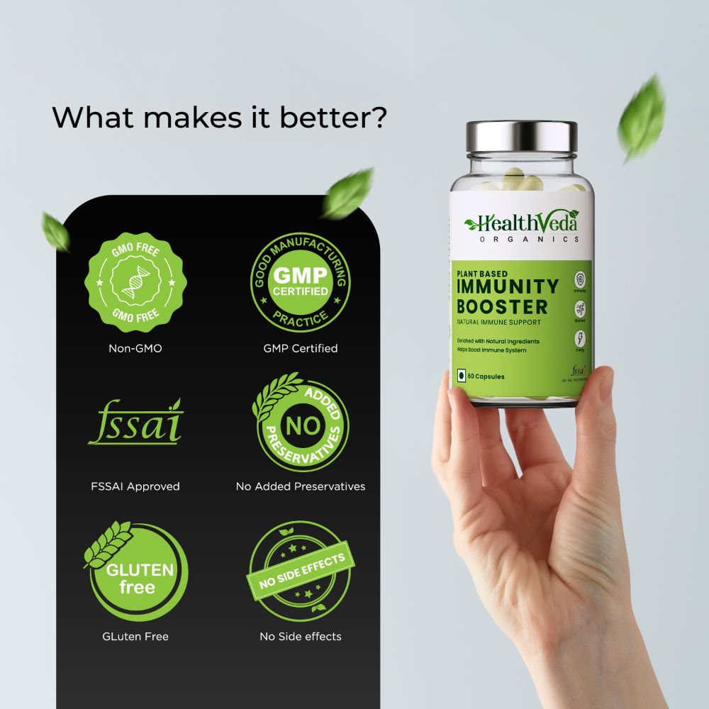 Health Veda Organics Natural Immunity Booster Capsules