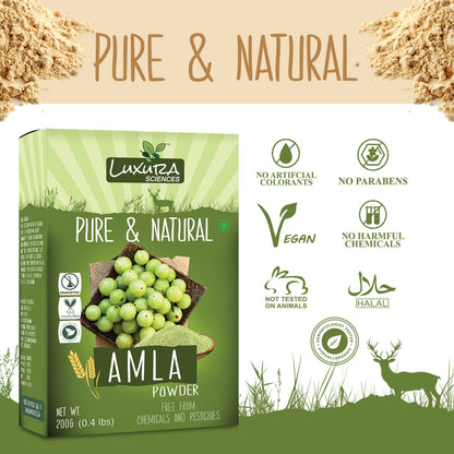 Luxura Sciences Pure Amla Powder For Hair Growth