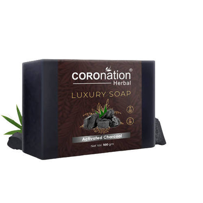 Coronation Herbal Activated Charcoal Luxury Soap - usa canada australia