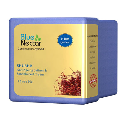 Blue Nectar Shubhr Anti Aging Saffron & Sandalwood Cream for Men