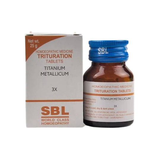 SBL Homeopathy Titanium Metallicum Trituration Tablets - BUDEN