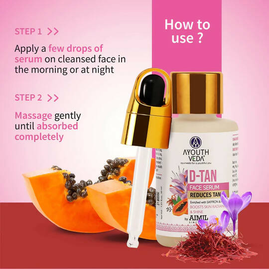 Ayouthveda D-Tan Face Serum