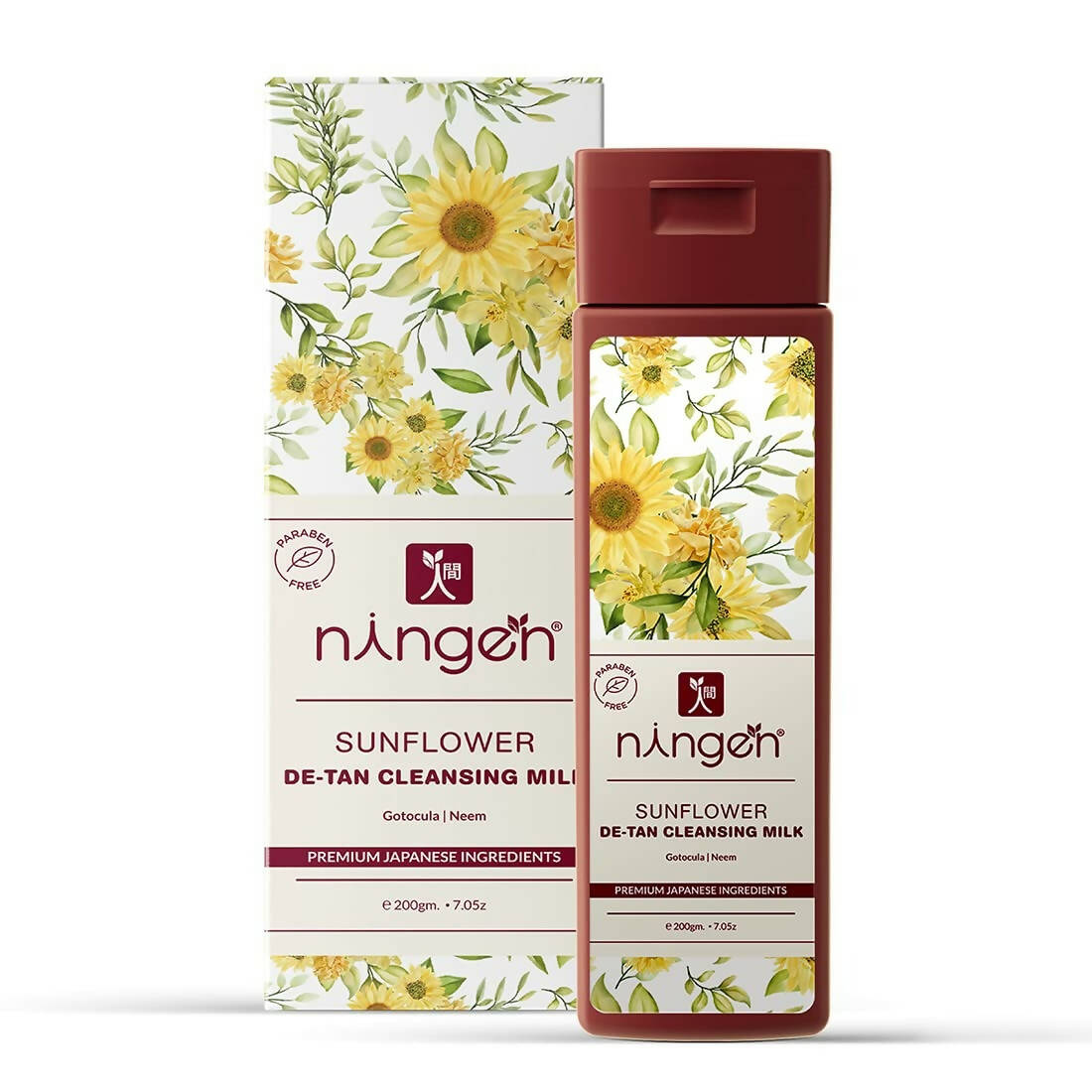 Ningen Sunflower De-Tan Cleansing Milk Cream - usa canada australia