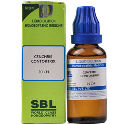 SBL Homeopathy Cenchris Contortrix Dilution