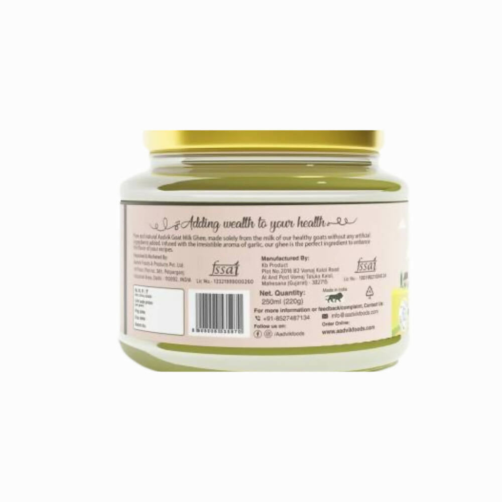 Aadvik A2 Goat Milk Ghee Infused with Garlic