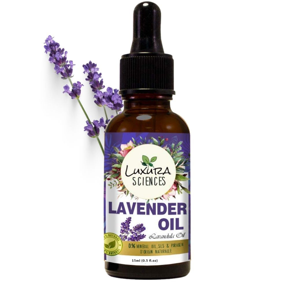 Luxura Sciences Pure and Natural Undiluted Therapeutic Grade Organic Lavender Essential Oil Perfect for Aromatherapy - usa canada australia