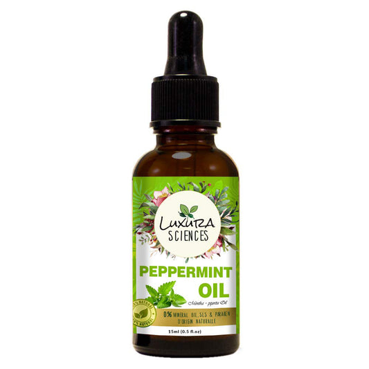 Luxura Sciences Organic Peppermint Essential Oil for Diffuser, Burner - BUDNEN