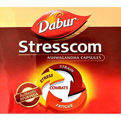 Dabur Stresscom Ashwagandha 12 Strips X 10 Capsules