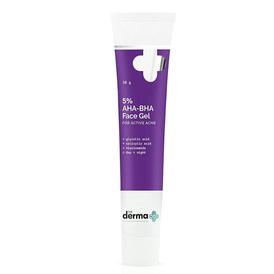 The Derma Co 5% AHA-BHA Gel for Active Acne