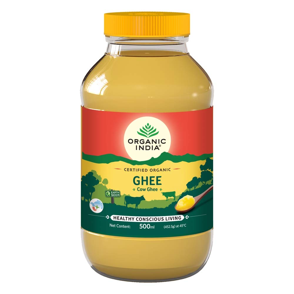 Organic India Organic Cow Ghee 500 ml Bottle -  USA, Australia, Canada 