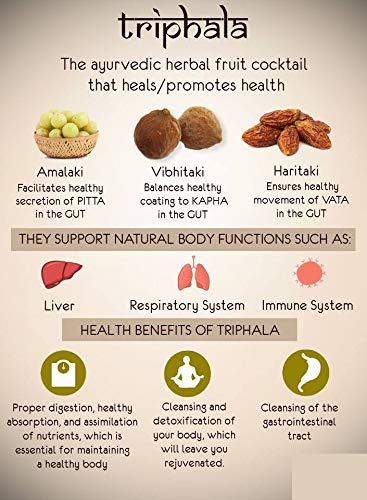 Luxura Sciences Organic Triphala Powder for Detoxification & Rejuvenation