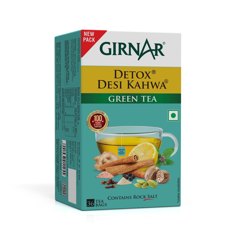 Girnar Detox Green Tea - Desi Kahwa - 100GM