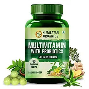 Himalayan Organics Multivitamin With Probiotics Vegetarian Tablets - BUDNE