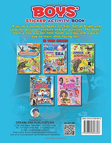 Dreamland Sticker Activity Book - Boys