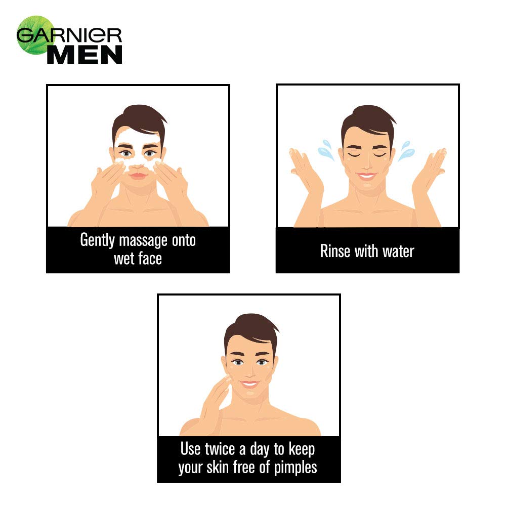 Garnier Men Acno Fight 6-in-1 Anti-Pimple Face wash