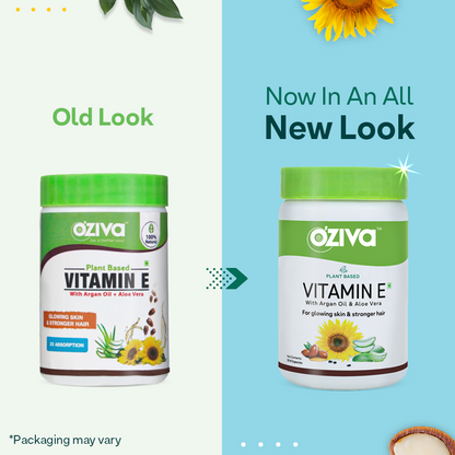 OZiva Plant Based Natural Vitamin E (With Argan oil + Aloe vera)