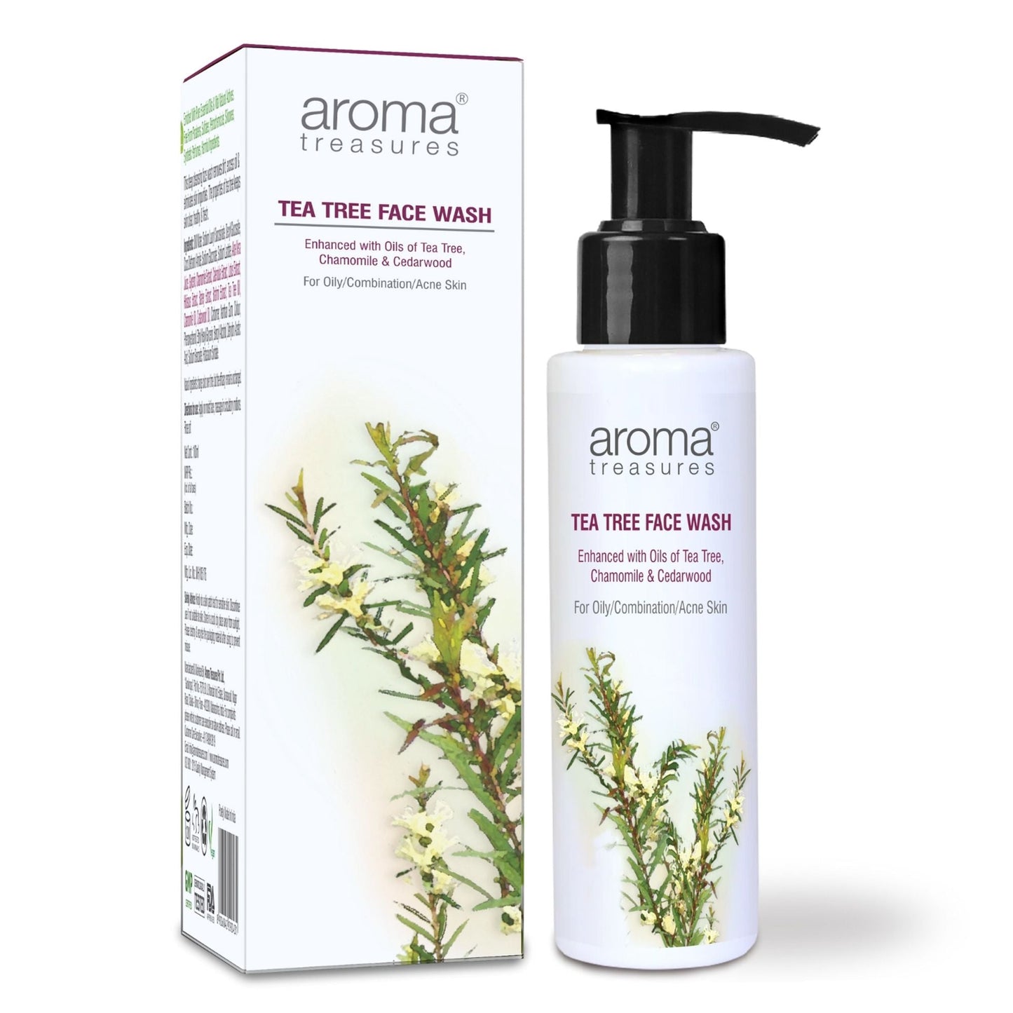 Aroma Treasures Tea Tree Face Wash - 100ML