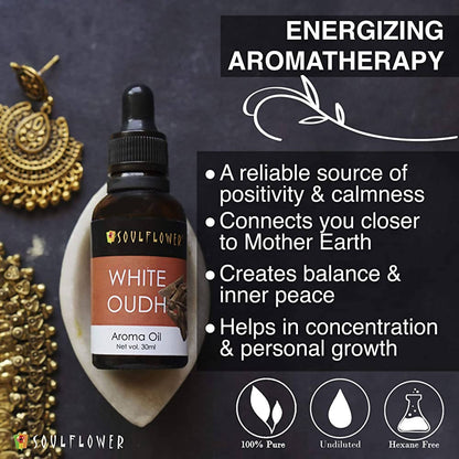 Soulflower White Oudh Aroma Oil