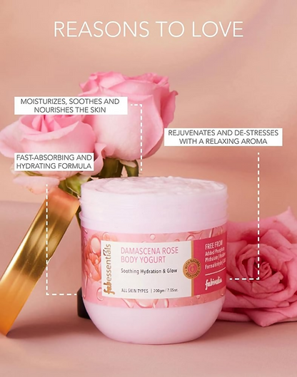 Fabessentials Damacena Rose Body Yogurt