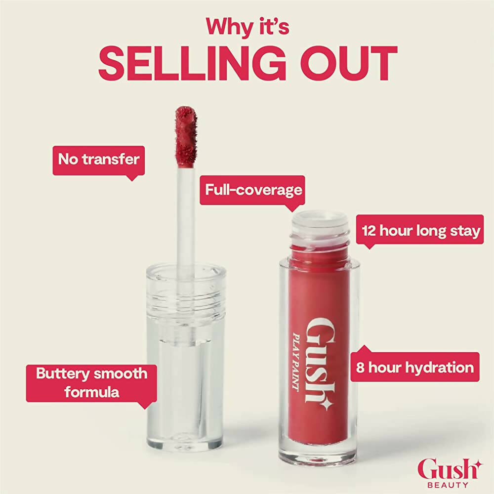 Gush Beauty Play Paint Airy Fluid Lipstick - True Maroon