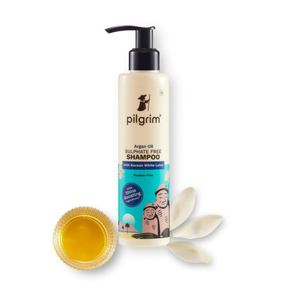 Pilgrim Mild Sulphate Free Shampoo (Argan Oil) For Dry Frizzy Hair - Korean Beauty Secrets (Shampoo)