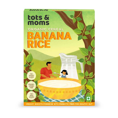 Tots and Moms Organic Cereal Banana Rice - BUDNE