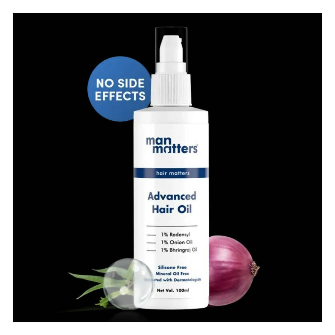 Man Matters Advanced Hair Oil With Redensyl, Onion Oil, Bhringraj, With No Side Effects