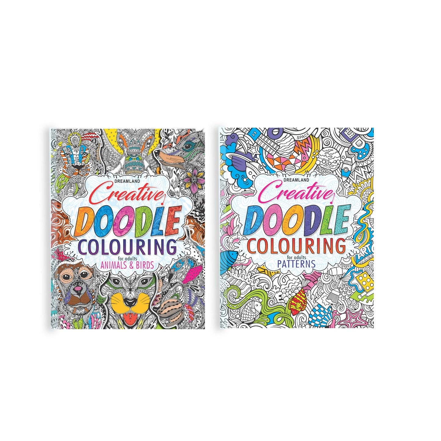 Dreamland Creative Doodle Colouring Books - (2 Titles)