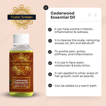 Exotic Aromas Cedarwood Essential Oil